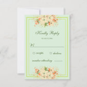 Roze Kersenbloesems, RSVP Kaartje (Voorkant)