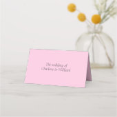 Roze Kersenbloesems Trouwgevouwen Place Card Plaatskaartje (Achterkant)