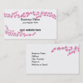 Roze Kersenbloesems Visitekaartje (Voorkant / Achterkant)