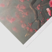 Roze kersenbloesemtakken Ethisch Tissuepapier (Detail)