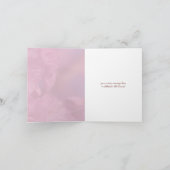 roze kersenboom bloesems lente bruiloft kaart (Binnen)