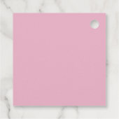 Roze Kersencake Aquarel Feestviering Partij Bedankjes Labels (Achterkant)