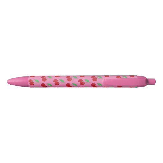 roze kersenpen zwarte inkt pen (Achterkant)