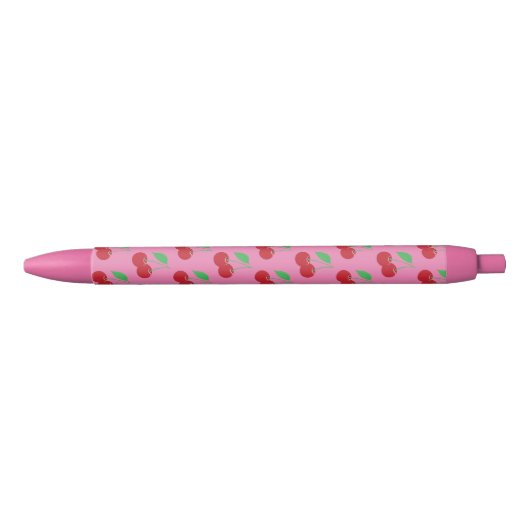 roze kersenpen zwarte inkt pen (Voorkant)