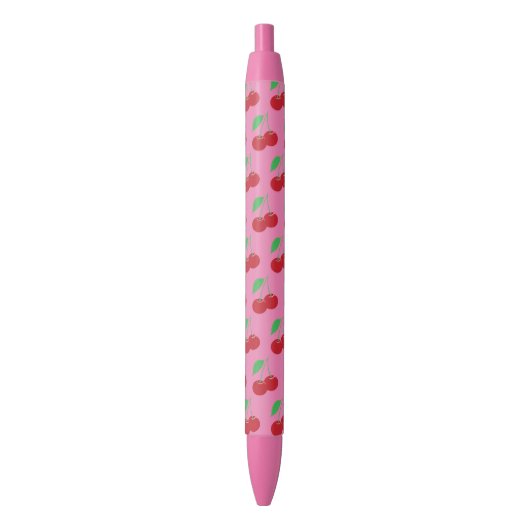 roze kersenpen zwarte inkt pen (Voorkant Verticaal)