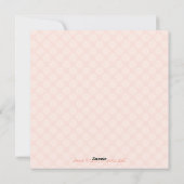 Roze kerst baby shower uitnodigingen (Achterkant)