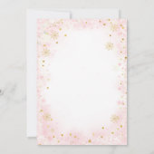 Roze Kerst Baking Spirits Bright Baking Party Kaart (Achterkant)