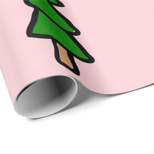 roze kerst befana cadeaupapier (Rol Hoek)