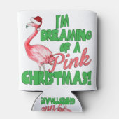 Roze kerst blikjeskoeler (Achterkant)