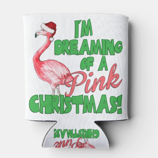 Roze kerst blikjeskoeler (Achterkant)