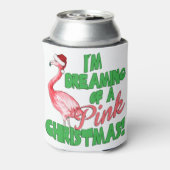 Roze kerst blikjeskoeler (Blikje Achterkant)