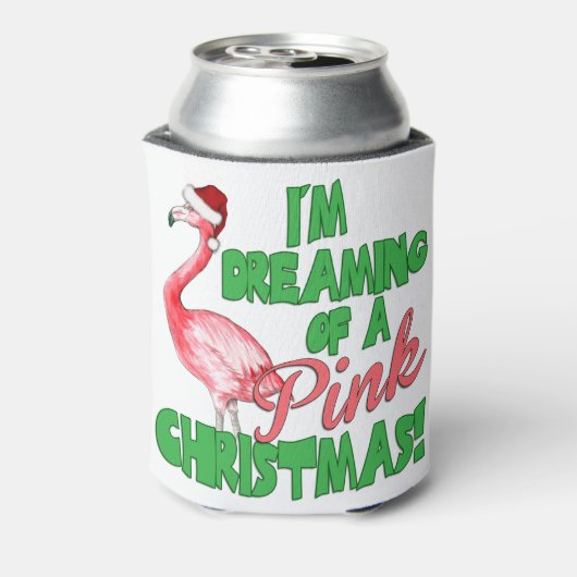 Roze kerst blikjeskoeler (Blikje Achterkant)