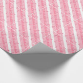 Roze kerst cadeaupapier (Hoek)