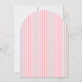 Roze Kerst Cocktailparty Uitnodiging (Achterkant)