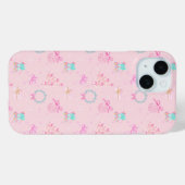 Roze Kerst Coquette Strik Naadloos Patroon Case-Mate iPhone Case (Achterkant (horizontaal))
