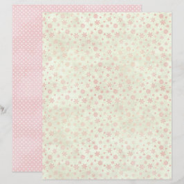 Roze Kerst Cute Pastel Scrapbook Papier