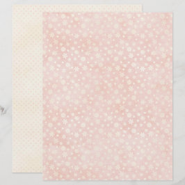 Roze Kerst Cute Pastel Scrapbook Papier