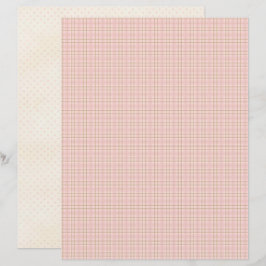 Roze Kerst Cute Pastel Scrapbook Papier