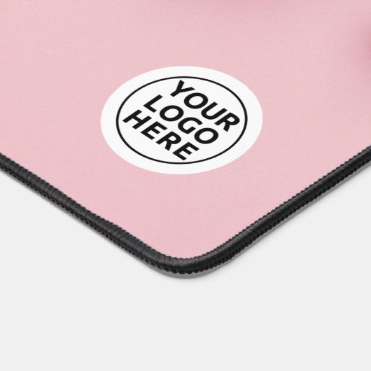 Roze Kerst Desk Mat Muismat (Hoek)