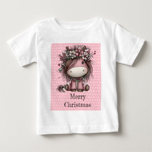 Roze kerst eenhoorn (Voorkant)
