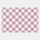 Roze Kerst Gingham Patroon Trio Mix Inpakpapier Vel (Voorkant 3)
