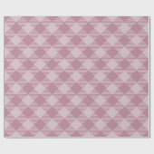  Roze Kerst Gingham Pattern Cadeaupapier (Vlak)