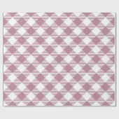  Roze Kerst Gingham Pattern Cadeaupapier (Vlak)