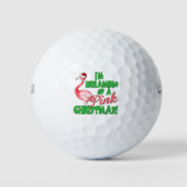 Roze kerst golfballen (Voorkant)