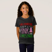 Roze Kerst Grappig Vrolijk Santa Elf Gnomes Vakant T-shirt (Voorkant volledig)