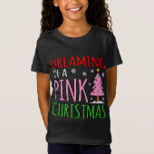 Roze Kerst Grappig Vrolijk Santa Elf Gnomes Vakant T-shirt (Voorkant)