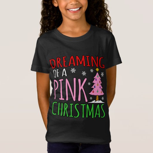 Roze Kerst Grappig Vrolijk Santa Elf Gnomes Vakant T-shirt (Voorkant)