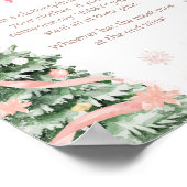 Roze Kerst Het is koud Buiten Zeg geen Baby Poster (Hoek)