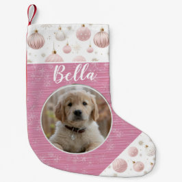 Roze Kerst Huisdier Kerstkous Kleine Kerstsok