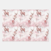 Roze kerst inpakpapier vel (Voorkant 3)