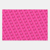 Roze kerst inpakpapier vel (Voorkant 2)