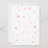 Roze Kerst Kleine Koekje Baby Shower Kaart (Achterkant)