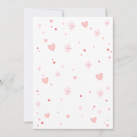 Roze Kerst Kleine Koekje Baby Shower Kaart (Achterkant)