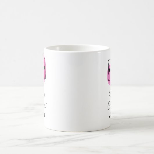 Roze kerst koffiemok (Center)