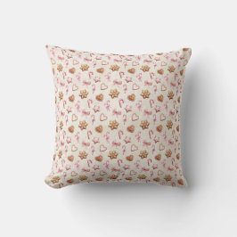 Roze kerst  kussen