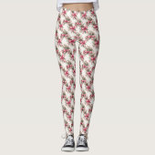 Roze Kerst Leggings (Voorkant)