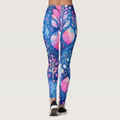 Roze Kerst Leggings (Achterkant)
