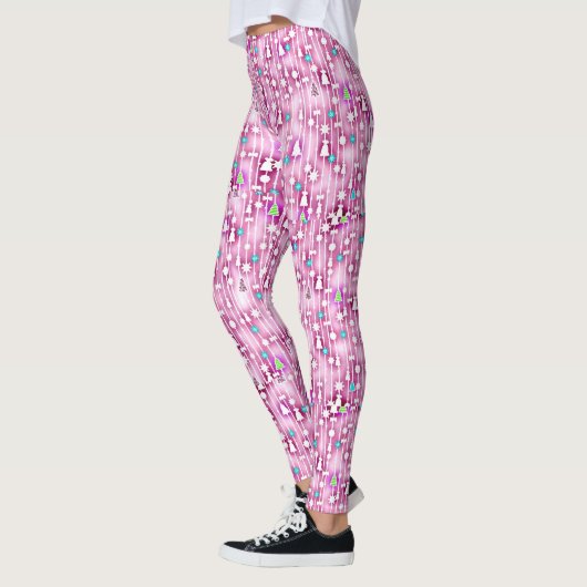 Roze kerst leggings (Links)