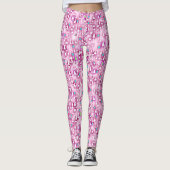 Roze kerst leggings (Voorkant)