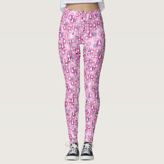 Roze kerst leggings