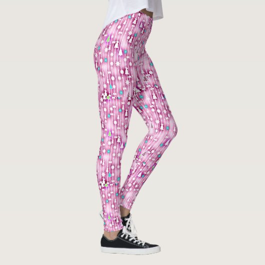 Roze kerst leggings (Rechts)