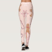 roze kerst leggings (Achterkant)