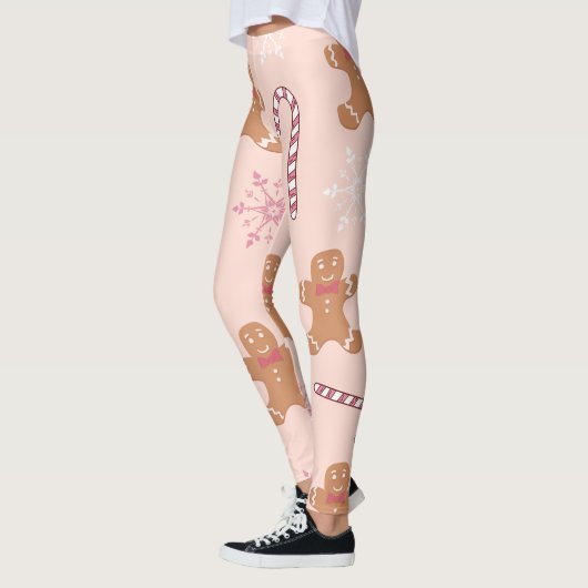 roze kerst leggings (Links)