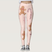 roze kerst leggings (Voorkant)