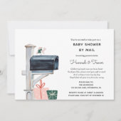 Roze Kerst Mailbox Baby shower per Mail Kaart (Voorkant)