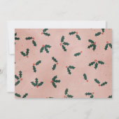 Roze Kerst Mailbox Baby shower per Mail Kaart (Achterkant)